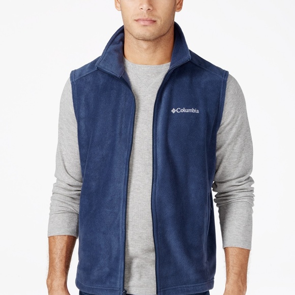 men's columbia flattop ridge fleece vest